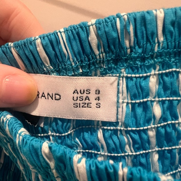 Faithful the brand deva midi dress blue and white dress size S US 4 - Picture 4 of 7